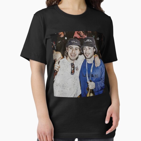 USA Gold Medal Hockey Champion Jack Hughes Quinn - Adult & Kids T-Shirts, Sweatshirts & Hoodies apparel design preview 1