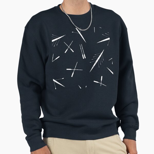 Rowing Club Navy Blue and White Scull Pattern - Adult & Kids T-Shirts, Sweatshirts & Hoodies apparel design preview 1