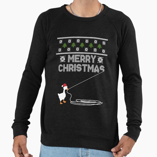 Christmas Goose Montage Lightweight - Adult & Kids T-Shirts, Sweatshirts & Hoodies apparel design preview 1
