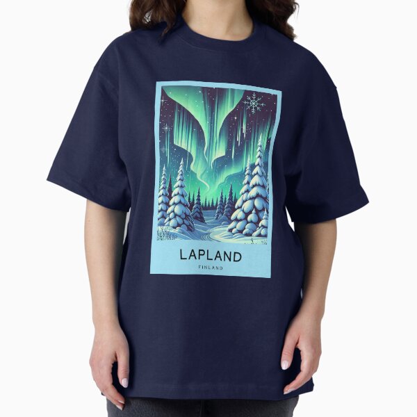 LAPLAND FINLAND Digital Art Poster - Adult & Kids T-Shirts, Sweatshirts & Hoodies apparel design preview 1