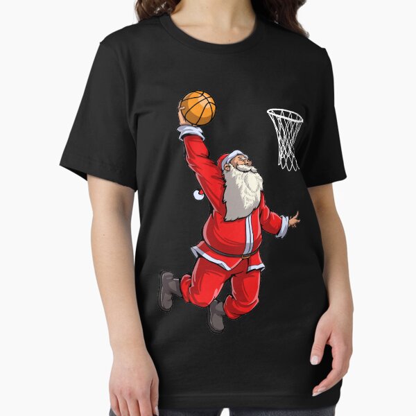 Basketball Santa Slam Dunk Christmas Xmas Ball Sport - Adult & Kids T-Shirts, Sweatshirts & Hoodies apparel design preview 1