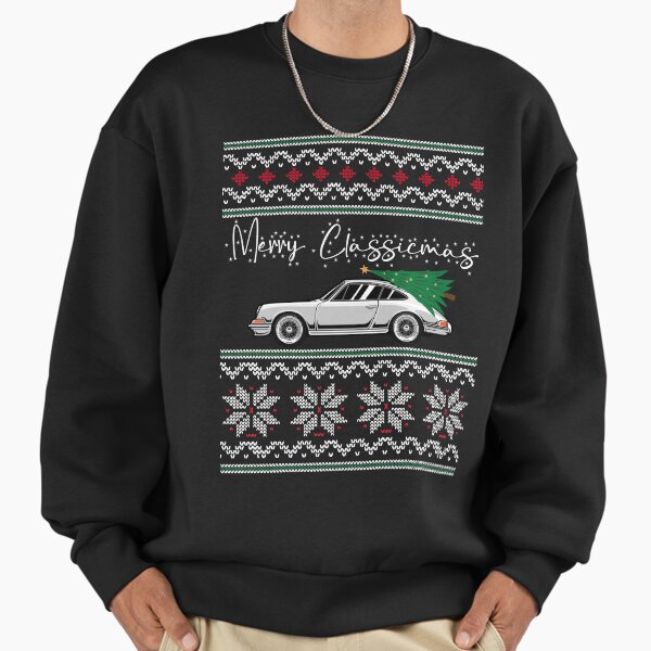 Merry Classicmas Vintage Sports Coupe Festive Pine - Adult & Kids T-Shirts, Sweatshirts & Hoodies apparel design preview 1