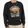 Funny Stupid Canadian Wolf Bird Loon Hockey Wildlife - Adult & Kids T-Shirts, Sweatshirts & Hoodies apparel design preview 1