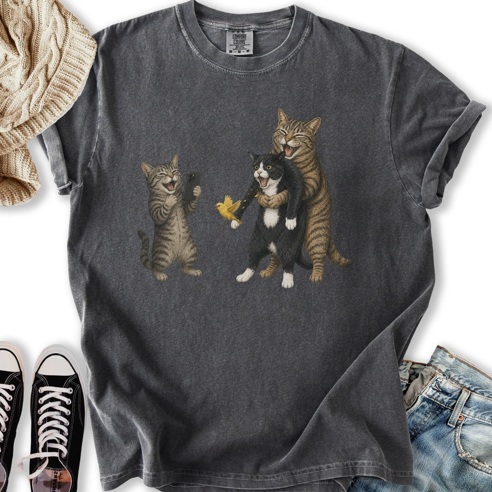 Cat Heimlich Prank - Adult & Kids T-Shirts, Sweatshirts & Hoodies apparel design preview 1