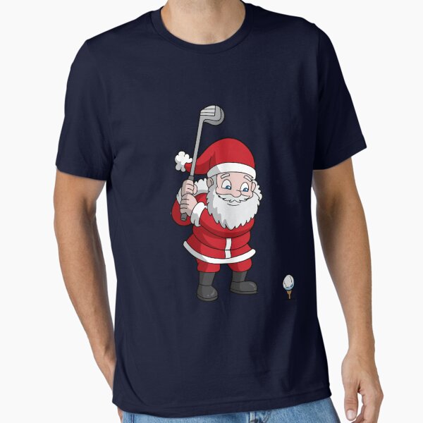 Santa Claus Golfing Christmas - Adult & Kids T-Shirts, Sweatshirts & Hoodies apparel design preview 1