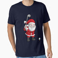 Santa Claus Golfing Christmas - Adult & Kids T-Shirts, Sweatshirts & Hoodies apparel design preview 1