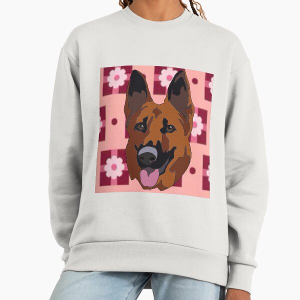German shepherd mutt Valentine's Day pattern - Adult & Kids T-Shirts, Sweatshirts & Hoodies apparel design preview 1