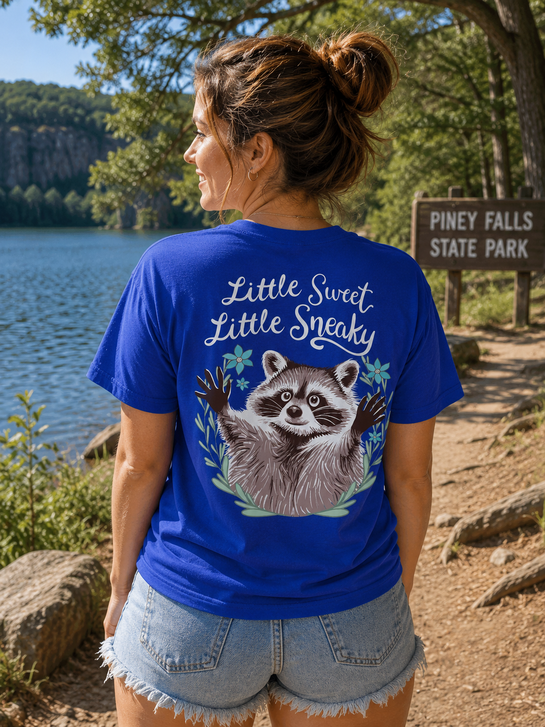 Southern Attitude Little Sneaky Raccoon - Adult & Kids T-Shirts, Sweatshirts & Hoodies apparel design preview 1