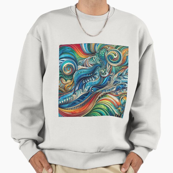 Colorful Ocean Optical Illusion - Adult & Kids T-Shirts, Sweatshirts & Hoodies apparel design preview 1