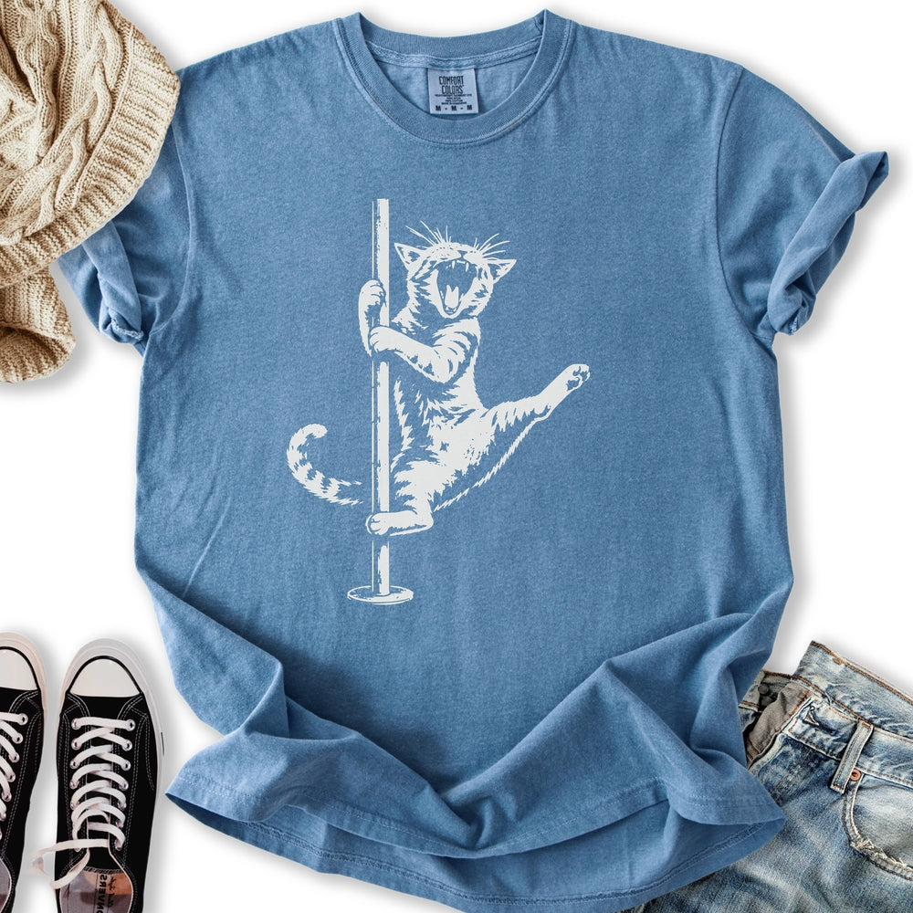 Cat Pole Dancer - Adult & Kids T-Shirts, Sweatshirts & Hoodies apparel design preview 2