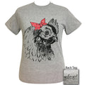 SALE Girlie Girl Originals Preppy Bandana Hen Grey - Adult & Kids T-Shirts, Sweatshirts & Hoodies apparel design preview 1