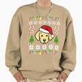Yellow Labrador Puppy Christmas Santa - Adult & Kids T-Shirts, Sweatshirts & Hoodies apparel design preview 1