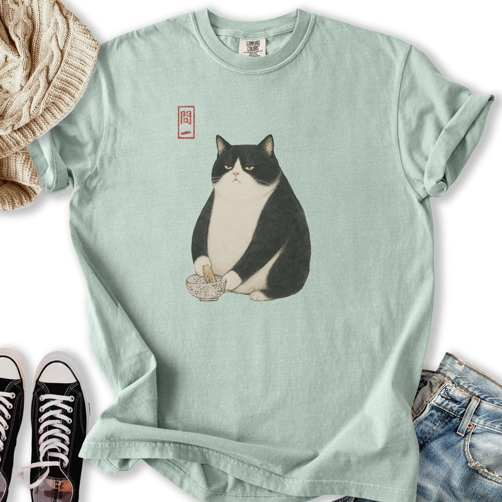 Japanese Tuxedo Cat - Adult & Kids T-Shirts, Sweatshirts & Hoodies apparel design preview 2
