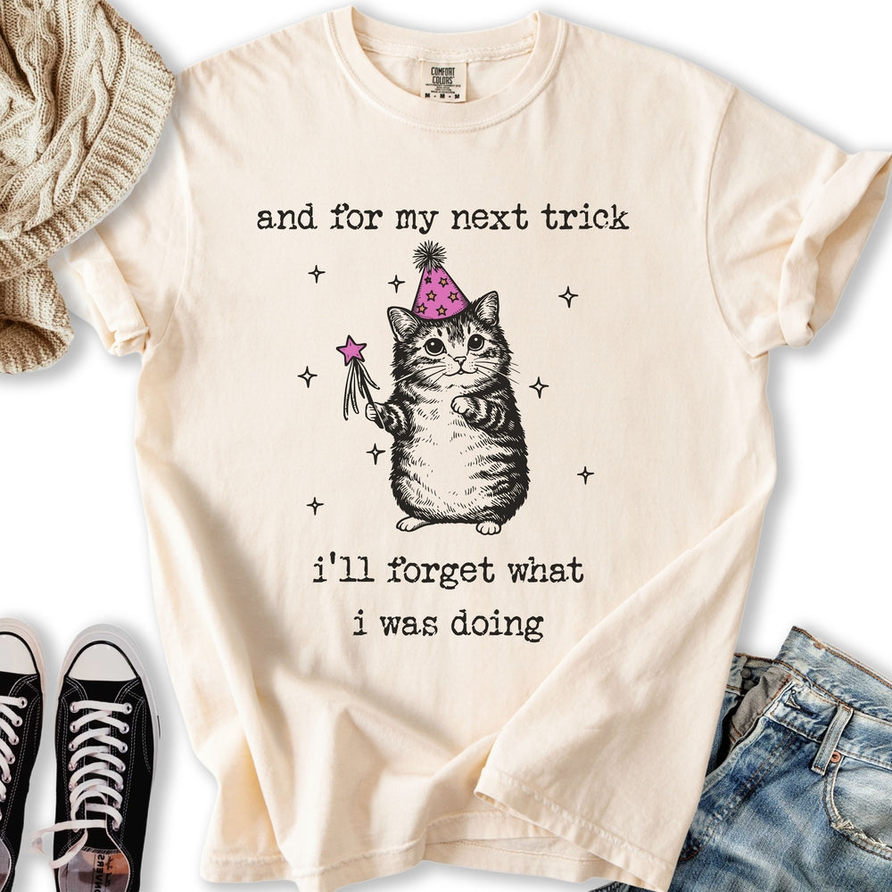 Forgetful Cat - Adult & Kids T-Shirts, Sweatshirts & Hoodies apparel design preview 2