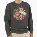 Halloween Friends Jackalope and Jack-O-Lantern Autumn - Adult & Kids T-Shirts, Sweatshirts & Hoodies apparel design preview 1