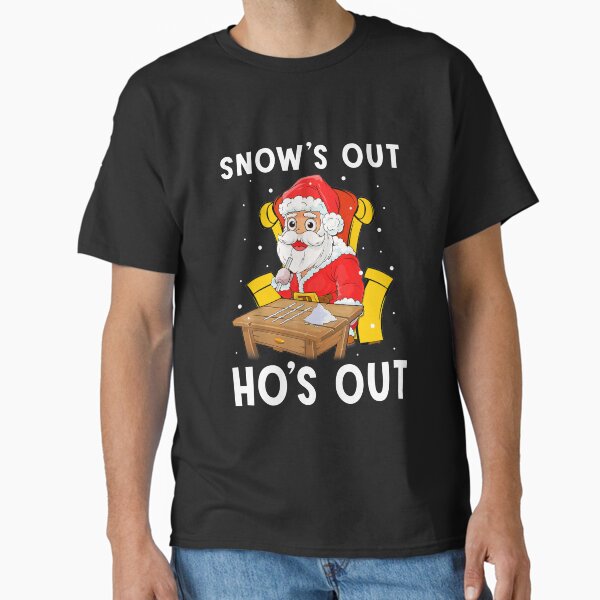 Santa Claus Snows Out ho's Snorting Cocaine - Adult & Kids T-Shirts, Sweatshirts & Hoodies apparel design preview 1