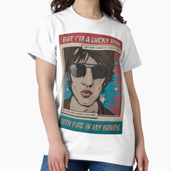 But I'm A Lucky Man Comic Version Poster - Adult & Kids T-Shirts, Sweatshirts & Hoodies apparel design preview 1