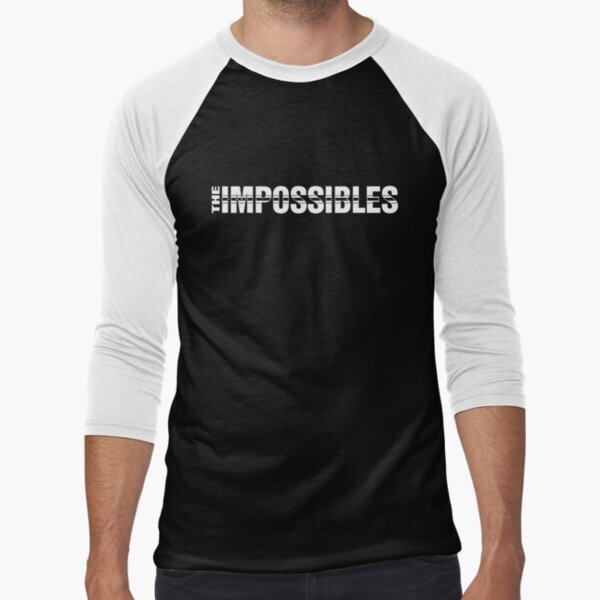 The Impossibles Logo White Baseball ¾ Sleeve - Adult & Kids T-Shirts, Sweatshirts & Hoodies apparel design preview 1