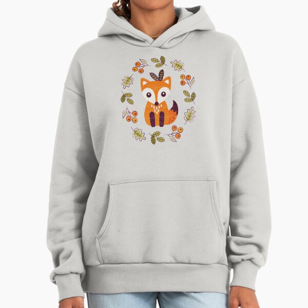 Little Red Fox with Autumn Berries - Adult & Kids T-Shirts, Sweatshirts & Hoodies apparel design preview 1