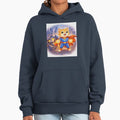 Superhero Cat Defeating Robot Villain Cute Hero - Adult & Kids T-Shirts, Sweatshirts & Hoodies apparel design preview 1