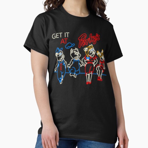 Get It At Porky's Neon Sign - Adult & Kids T-Shirts, Sweatshirts & Hoodies apparel design preview 1
