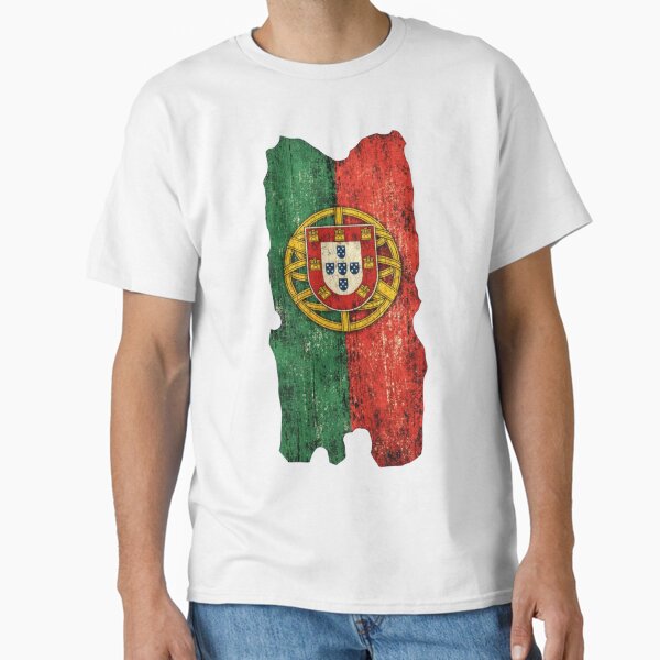 Vintage Portugal Flag Soccer Fan Design - Adult & Kids T-Shirts, Sweatshirts & Hoodies apparel design preview 1