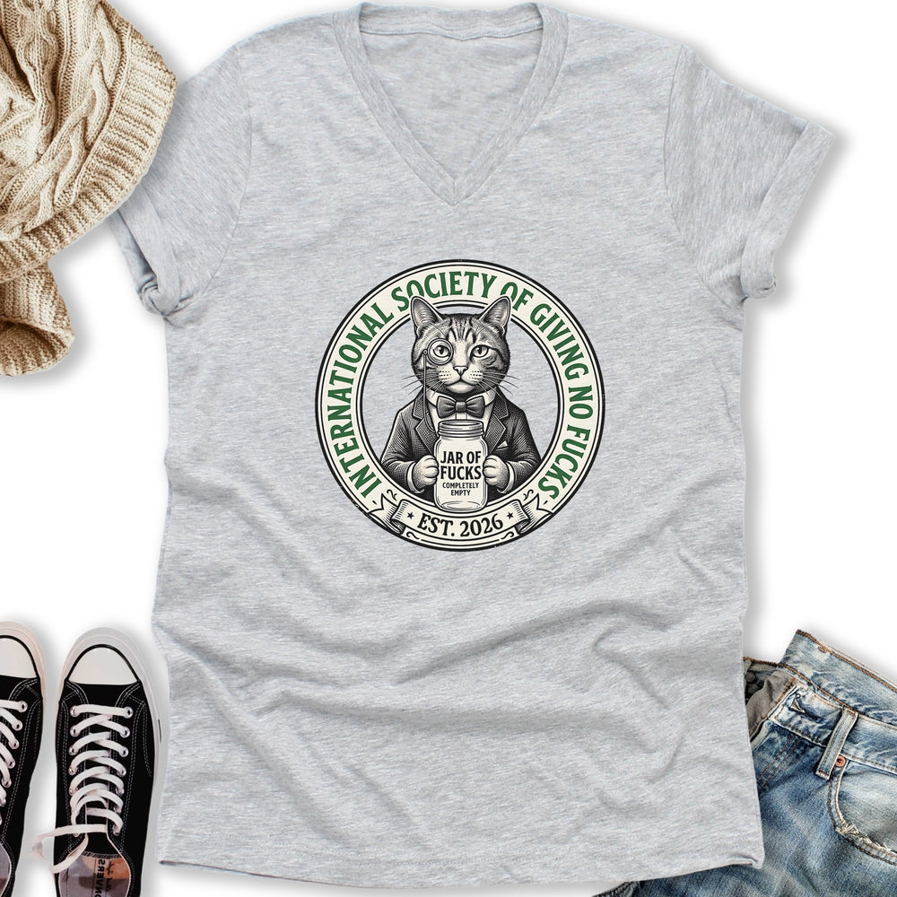 Not GAF Society V-Neck - Adult & Kids T-Shirts, Sweatshirts & Hoodies apparel design preview 2