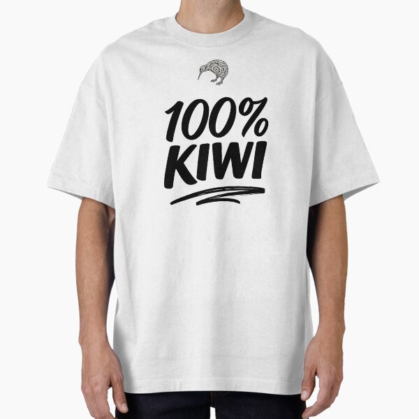 100% Kiwi Typography and Tribal Koru Bird Graphic - Adult & Kids T-Shirts, Sweatshirts & Hoodies apparel design preview 1