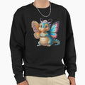Cute dragon smiling fantasy with butterfly wings - Adult & Kids T-Shirts, Sweatshirts & Hoodies apparel design preview 1