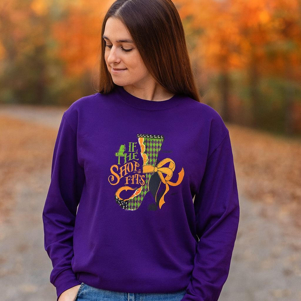 Southern Couture Soft If The Shoe Fits Fall - Adult & Kids T-Shirts, Sweatshirts & Hoodies apparel design preview 2
