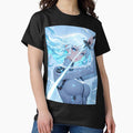 NYXEN: Anime Cyberpunk Samurai Girl Blue Neon - Adult & Kids T-Shirts, Sweatshirts & Hoodies apparel design preview 1