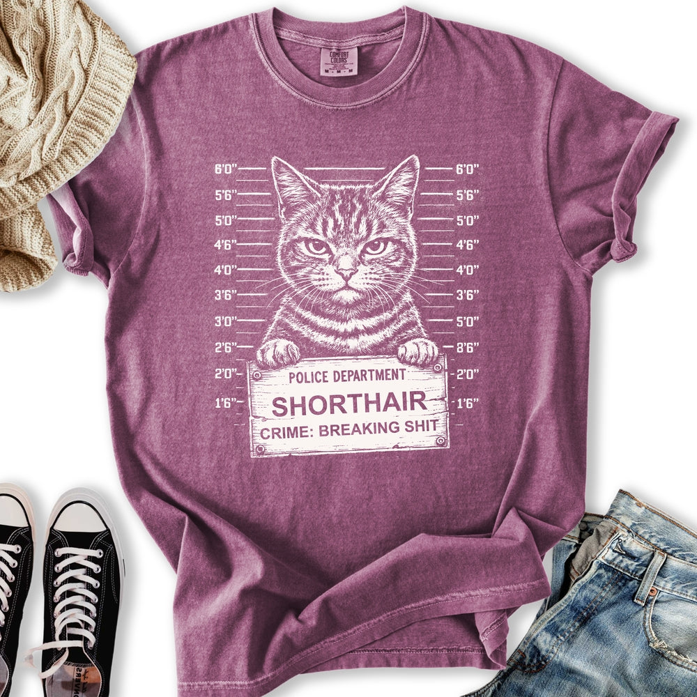 Cat Mugshot - Adult & Kids T-Shirts, Sweatshirts & Hoodies apparel design preview 2
