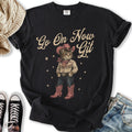 Git Cowgirl Cat - Adult & Kids T-Shirts, Sweatshirts & Hoodies apparel design preview 1