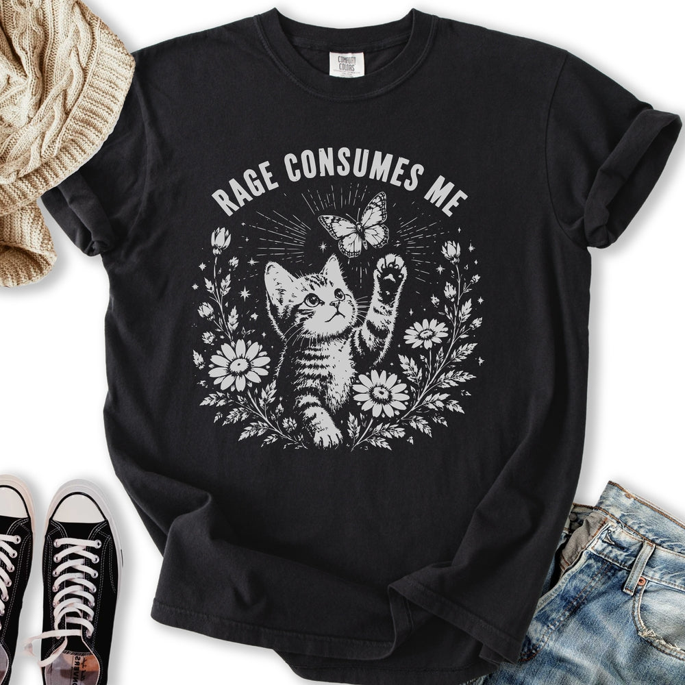 Rage Consumes Me Kitten - Adult & Kids T-Shirts, Sweatshirts & Hoodies apparel design preview 2