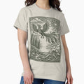 Legendary Phoenix Folk Art Vintage Mythical Bird - Adult & Kids T-Shirts, Sweatshirts & Hoodies apparel design preview 1