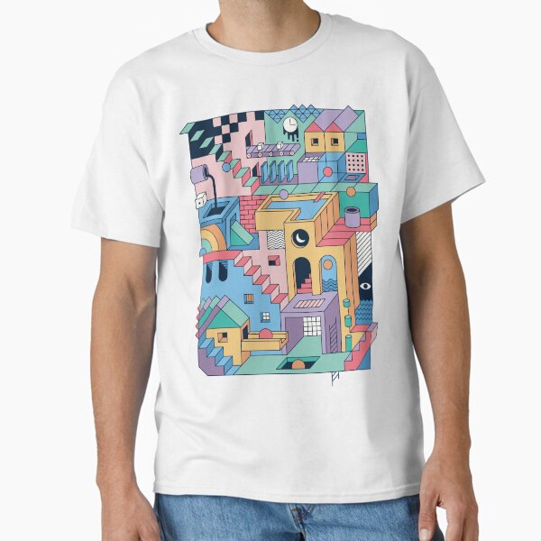 80's Escher - Adult & Kids T-Shirts, Sweatshirts & Hoodies apparel design preview 1