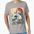 Catzilla Cat Japanese Art Owner Lover Gifts Funny - Adult & Kids T-Shirts, Sweatshirts & Hoodies apparel design preview 1