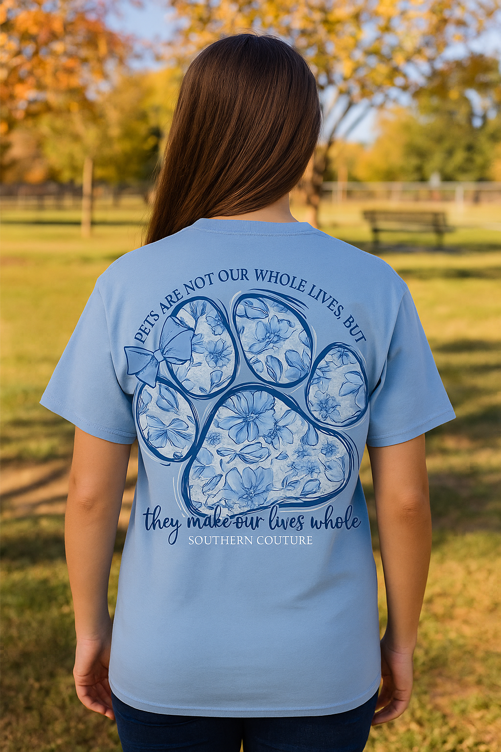 Southern Couture Classic Pets Are Not Paw - Adult & Kids T-Shirts, Sweatshirts & Hoodies apparel design preview 1