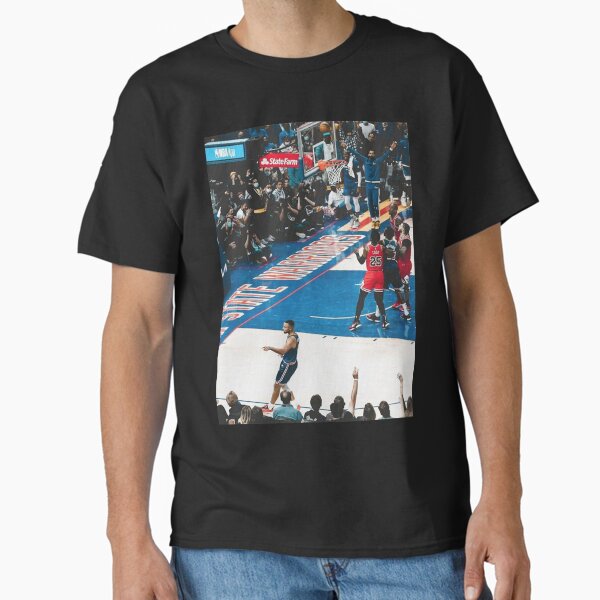 Steph Curry No Look The Ball Fall Into Basket - Adult & Kids T-Shirts, Sweatshirts & Hoodies apparel design preview 1