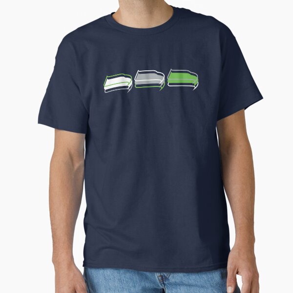 Seattle Seahawks Pattern, Navy Background - Adult & Kids T-Shirts, Sweatshirts & Hoodies apparel design preview 1