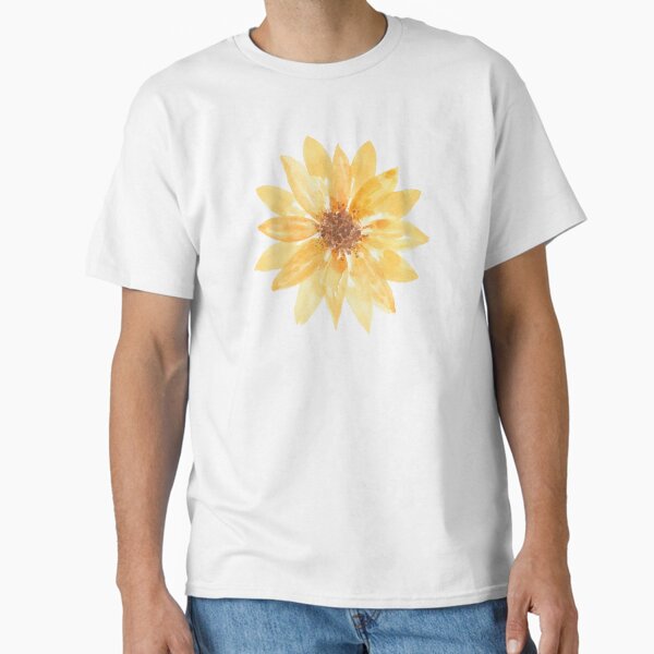 Yellow Watercolor Sunflower - Adult & Kids T-Shirts, Sweatshirts & Hoodies apparel design preview 1