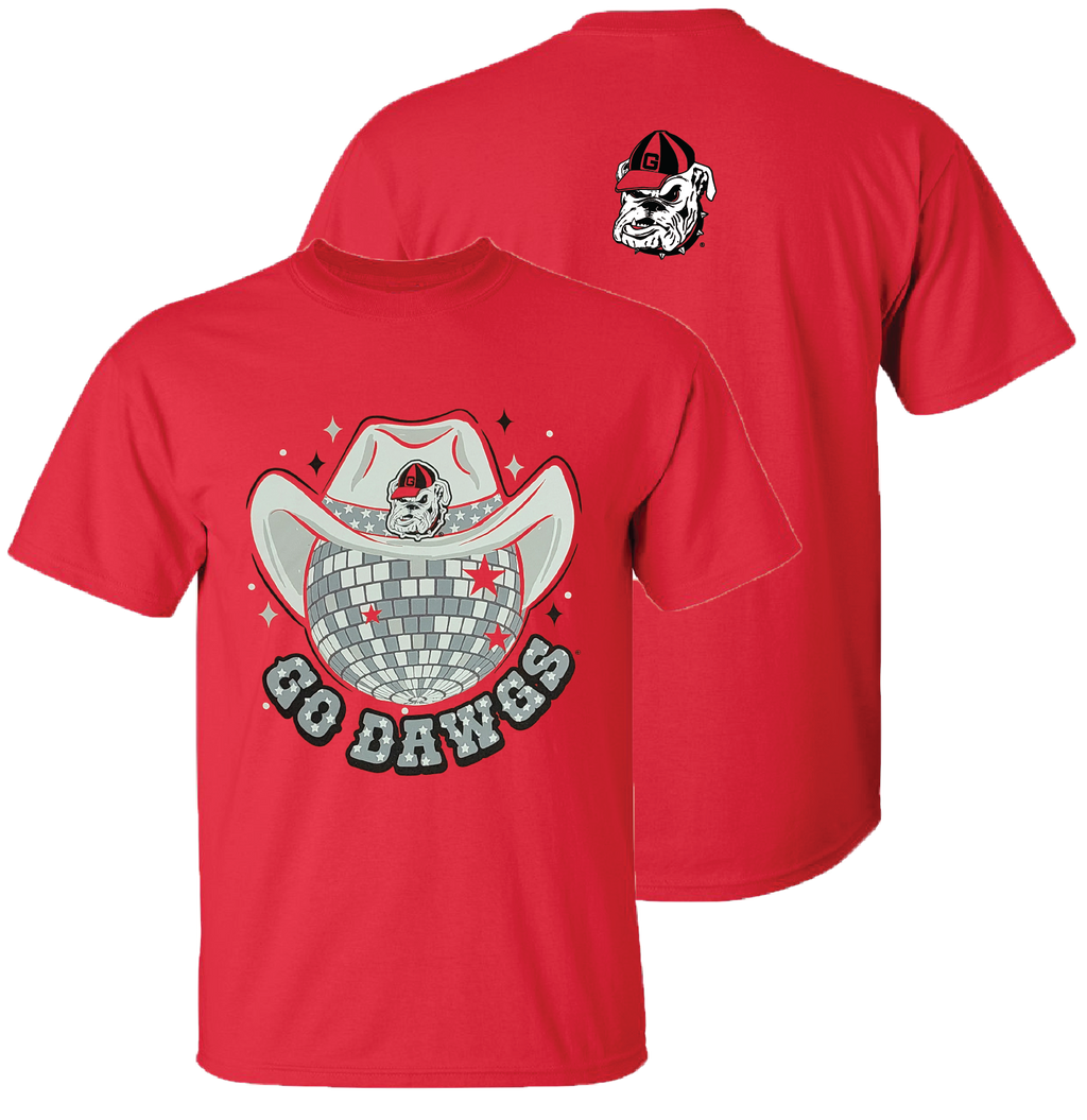 Georgia Go Dawgs Disco Hat - Adult & Kids T-Shirts, Sweatshirts & Hoodies apparel design preview 1