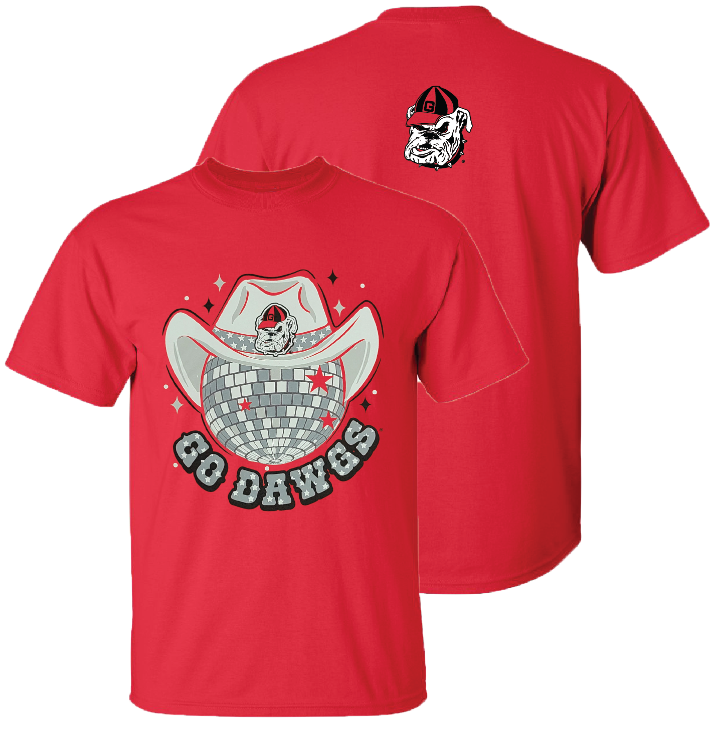 Georgia Go Dawgs Disco Hat - Adult & Kids T-Shirts, Sweatshirts & Hoodies apparel design preview 1
