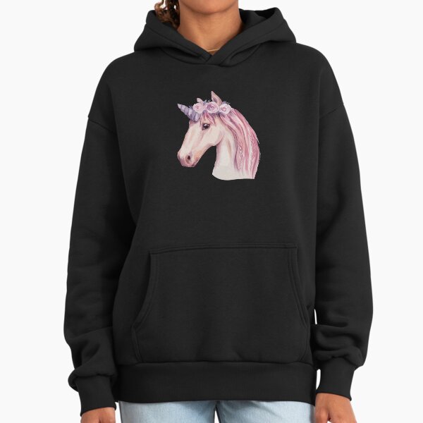 Watercolor Pink Unicorns - Adult & Kids T-Shirts, Sweatshirts & Hoodies apparel design preview 1