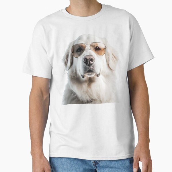 Funny cool Great Pyrenees Dog wearing sunglasses - Adult & Kids T-Shirts, Sweatshirts & Hoodies apparel design preview 1