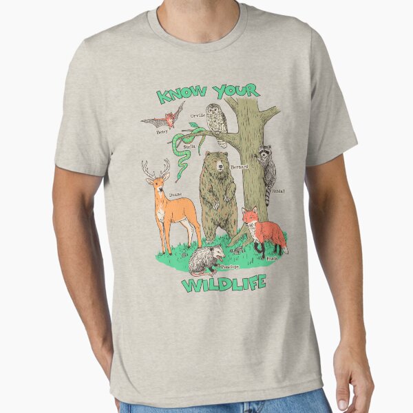 Know Your Wildlife - Adult & Kids T-Shirts, Sweatshirts & Hoodies apparel design preview 1