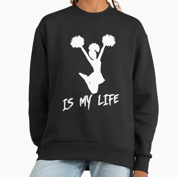 Cheerleading is my life - Adult & Kids T-Shirts, Sweatshirts & Hoodies apparel design preview 1