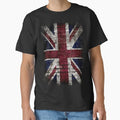 Grunge UK Flag, Great Britain, Punk Style Distressed - Adult & Kids T-Shirts, Sweatshirts & Hoodies apparel design preview 1
