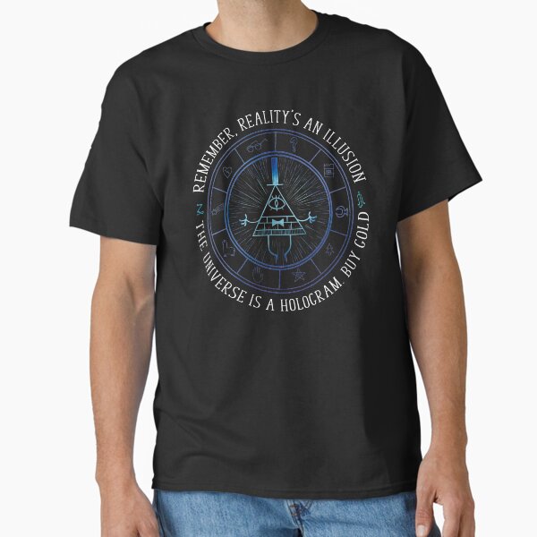 Reality's an illusion white text - Adult & Kids T-Shirts, Sweatshirts & Hoodies apparel design preview 1
