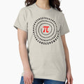 Pi, π, spiral, Science, Mathematics, Math, Irrational - Adult & Kids T-Shirts, Sweatshirts & Hoodies apparel design preview 1